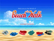 Tablet Screenshot of beachwalksandal.com